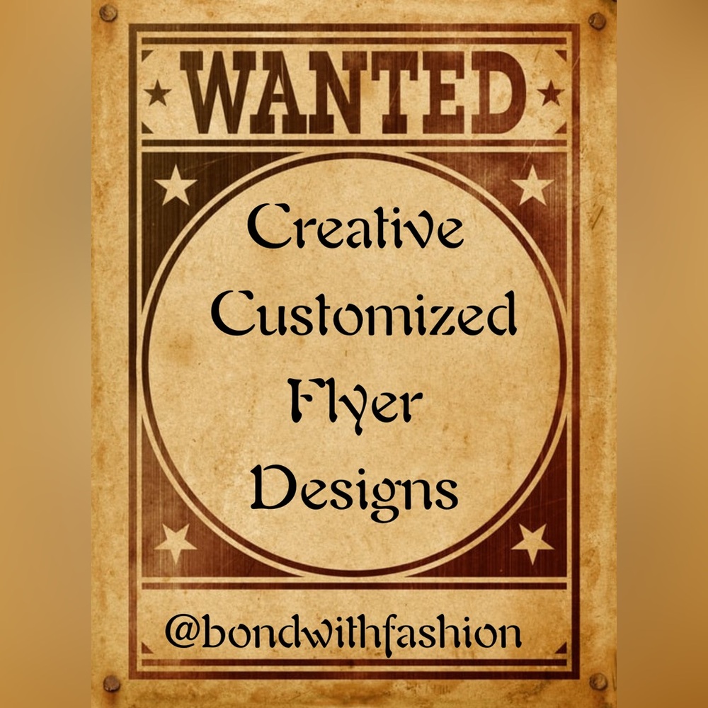 Creative Customized Flyers.  Flyers For your Posh Account.